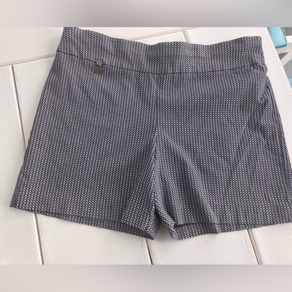 Navy & White Ingredients Dress Shorts